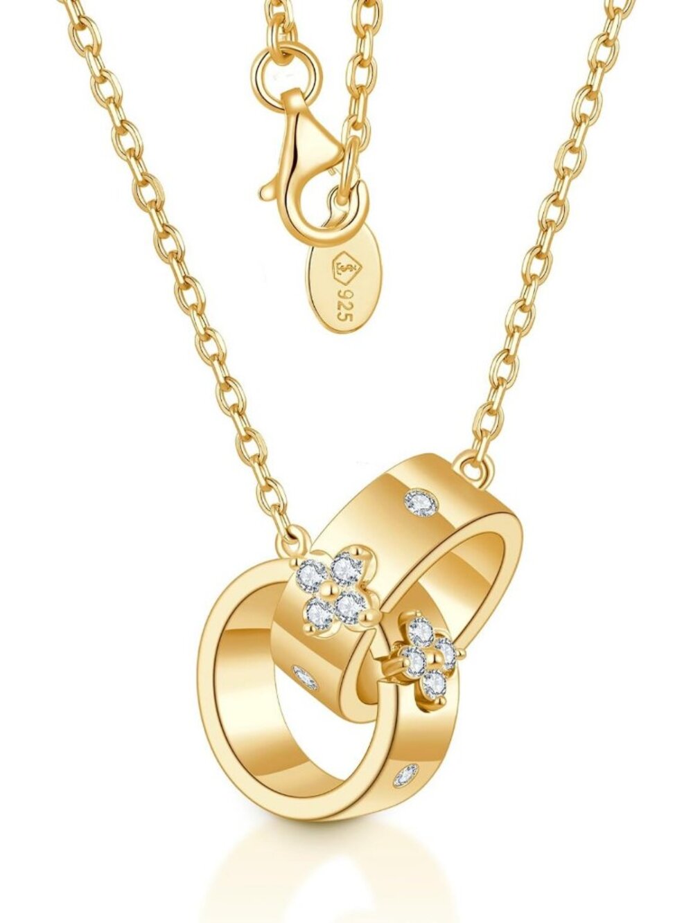Elegant Clover Necklace for Women - Premium Moissanite Jewelry Gift Idea
